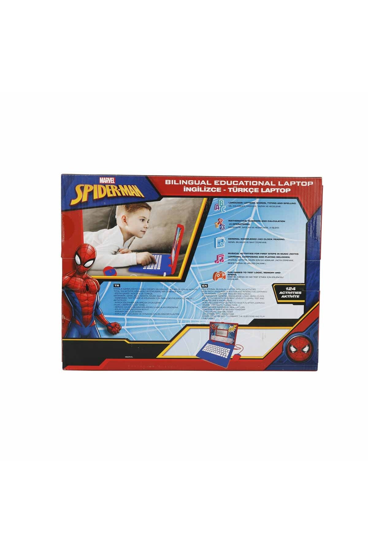 Spiderman İngilizce Türkçe Laptop