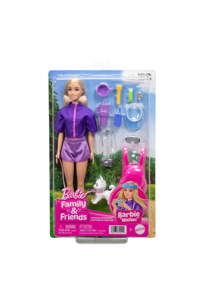 Barbie Malibu Bebek ve Aksesuar Seti JJV59