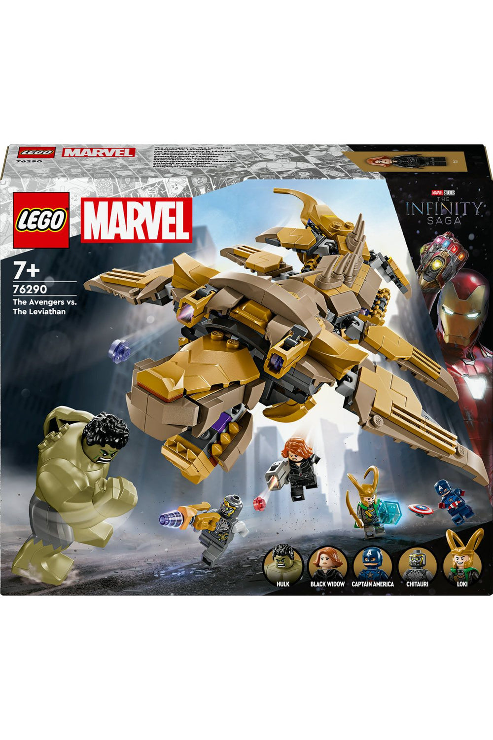 ® Marvel Avengers, Leviathan’a Karşı 76290 -7 Yaş ve Üzeri Yapım Seti (347 Parça)