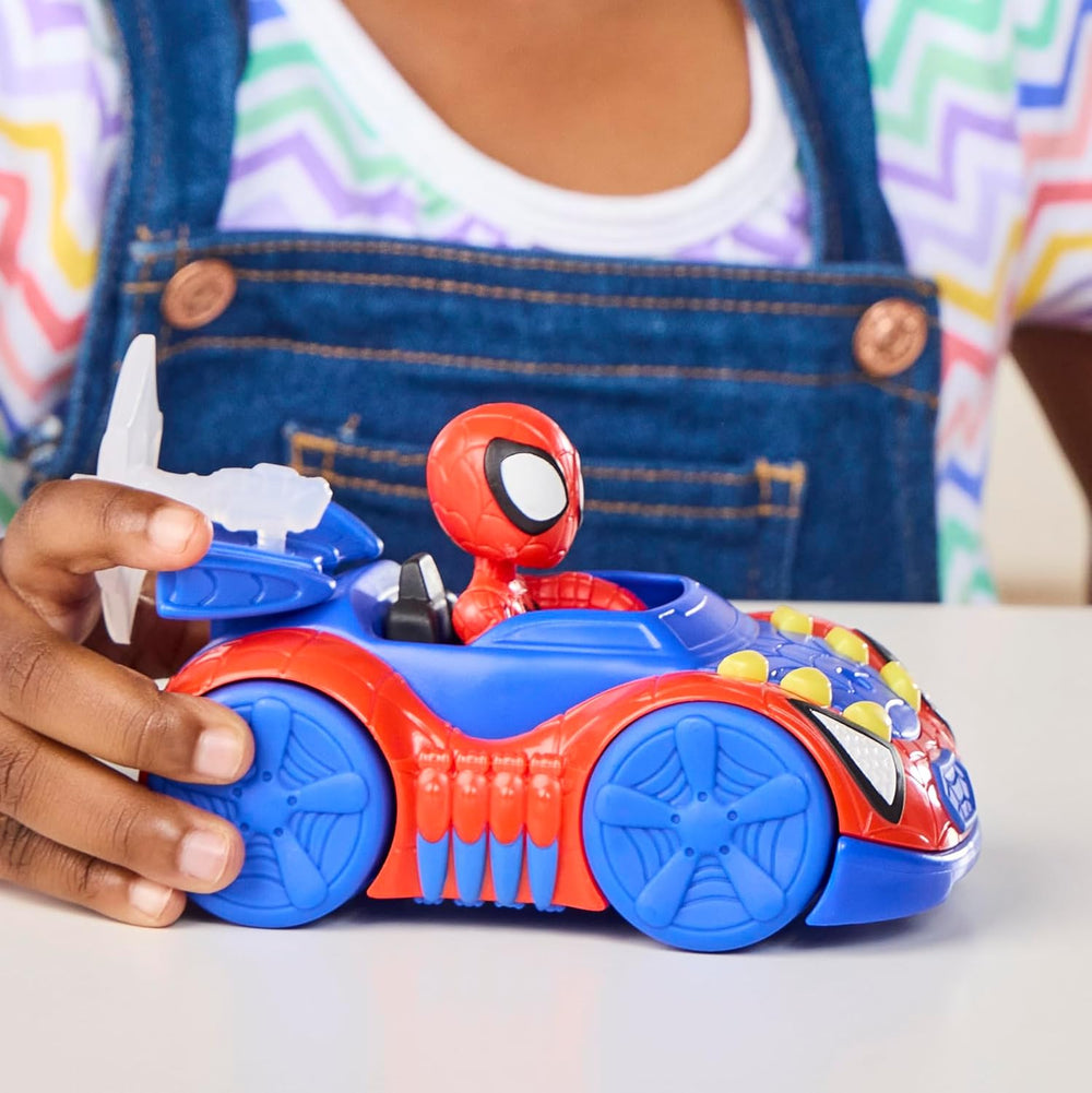 Marvel Spidey and His Amazing Friends Spidey Web Crawler Aksiyon Figürü ve Oyuncak Araba