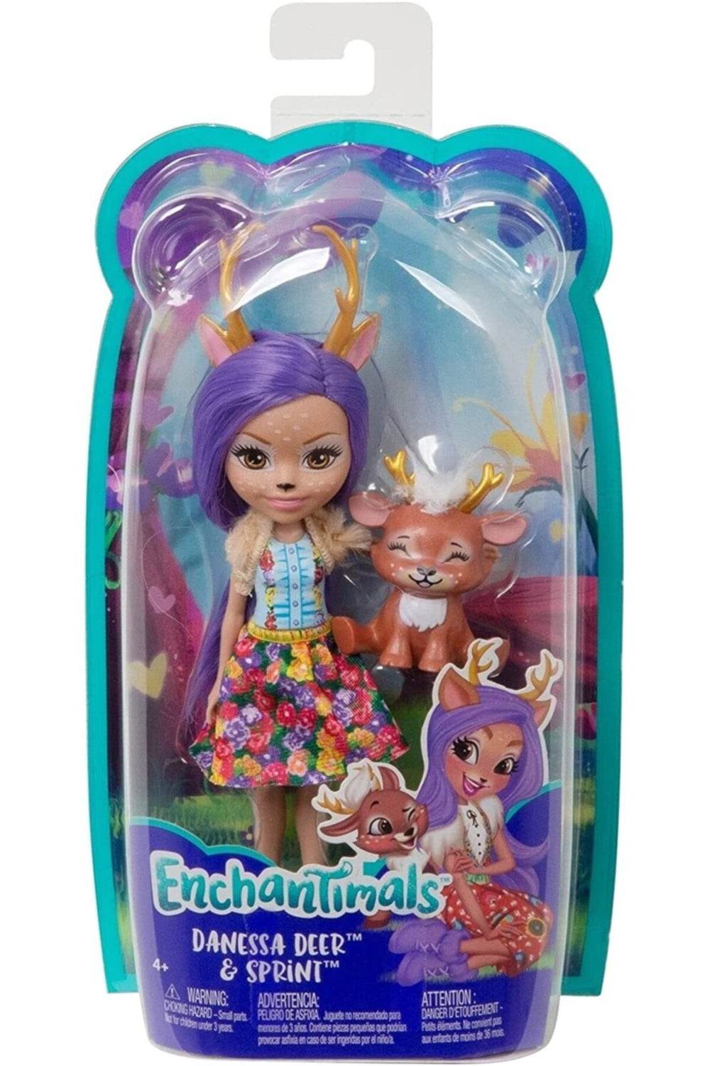 Mattel Enchantimals Bebek Serisi, Geyik Danessa Bebek ve Sprint, FXM75