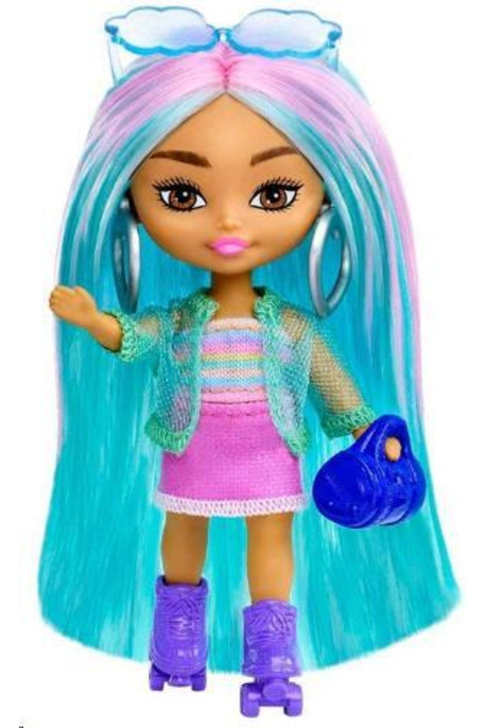 Mattel Games Mattel Mavi Saçlı Barbie Ekstra Mini Minis Bebek Hln45-ja10