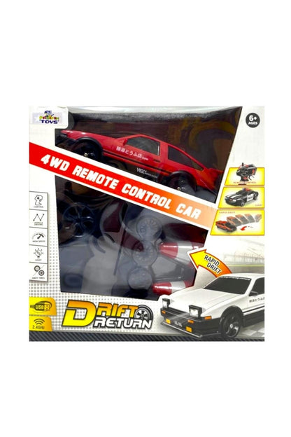 Mazda 323 Drift Atan Uzaktan Kumandalı Araba 2.4ghz 4WD Rc Yarış Arabası Drift Atan Araba