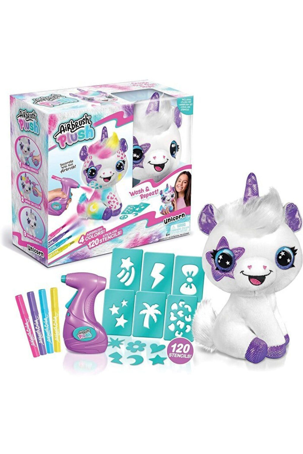 Mega Oyuncak Airbrush Plush Peluş Unicorn OFG228
