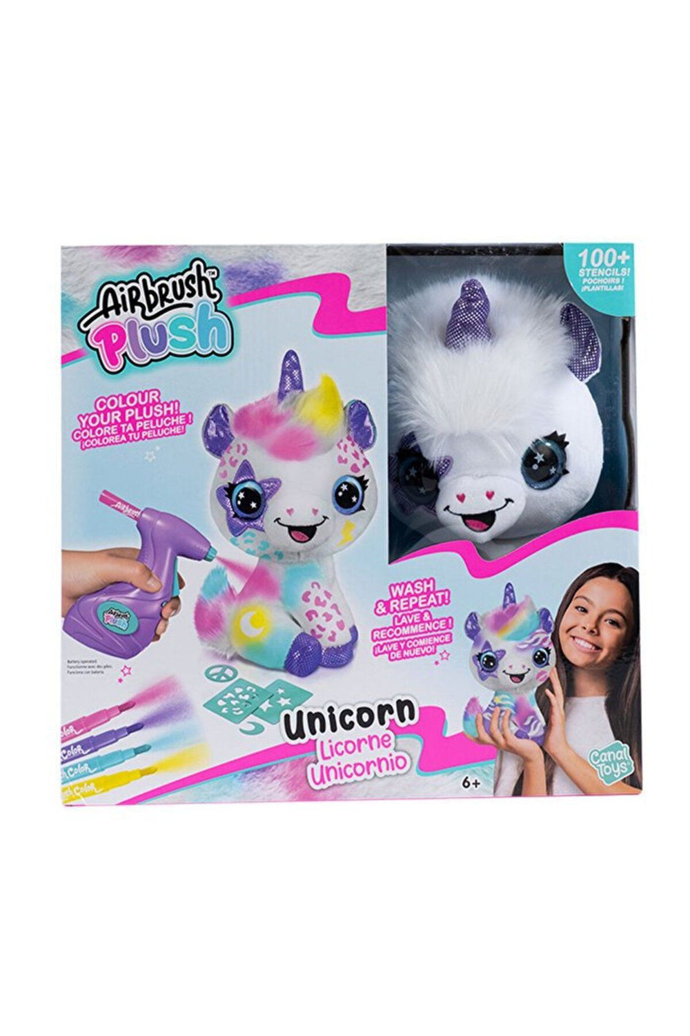 Mega Oyuncak Airbrush Plush Peluş Unicorn OFG228