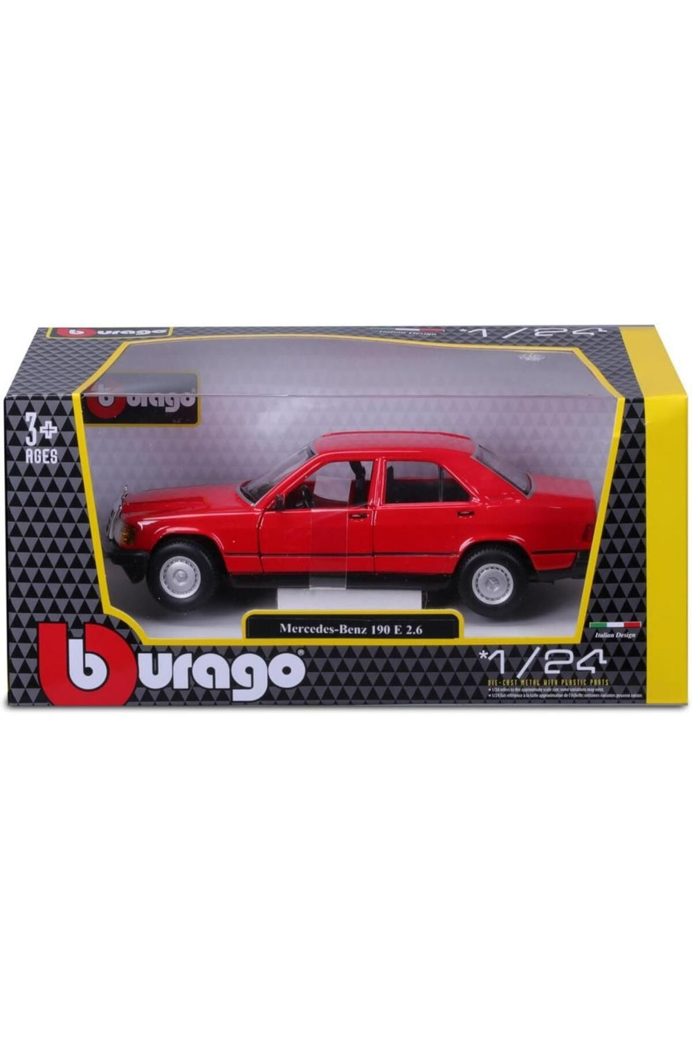 Mercedes Benz 190 E 2.6 1/24 Kırmızı Model Araba
