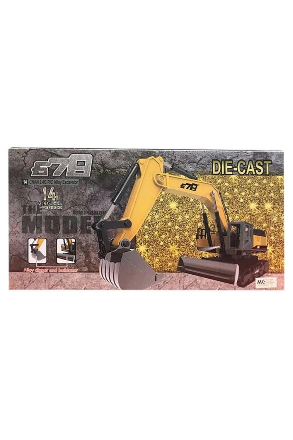 Metal Aksamlı Uzaktan Kumandalı Kepçe Dozer
