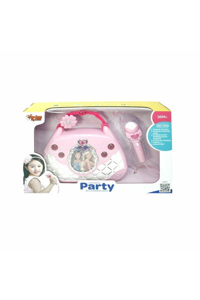 Mikrofonlu Mp3 Çalar Parti Müzikleri El Çantası Fabbatoys