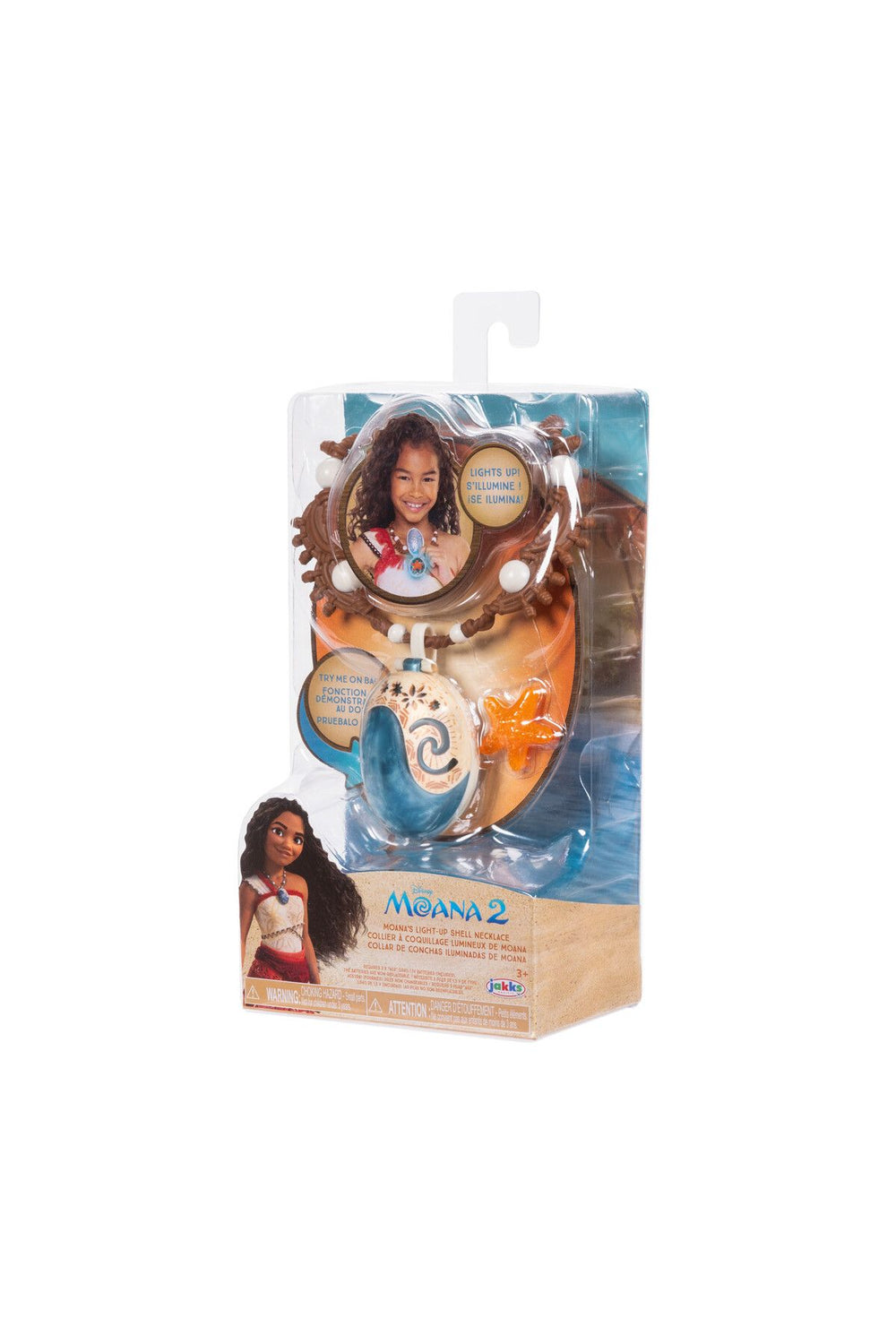 Moana 2 Deniz Yıldızı Sihirli Kolye Pil ile çalışır.