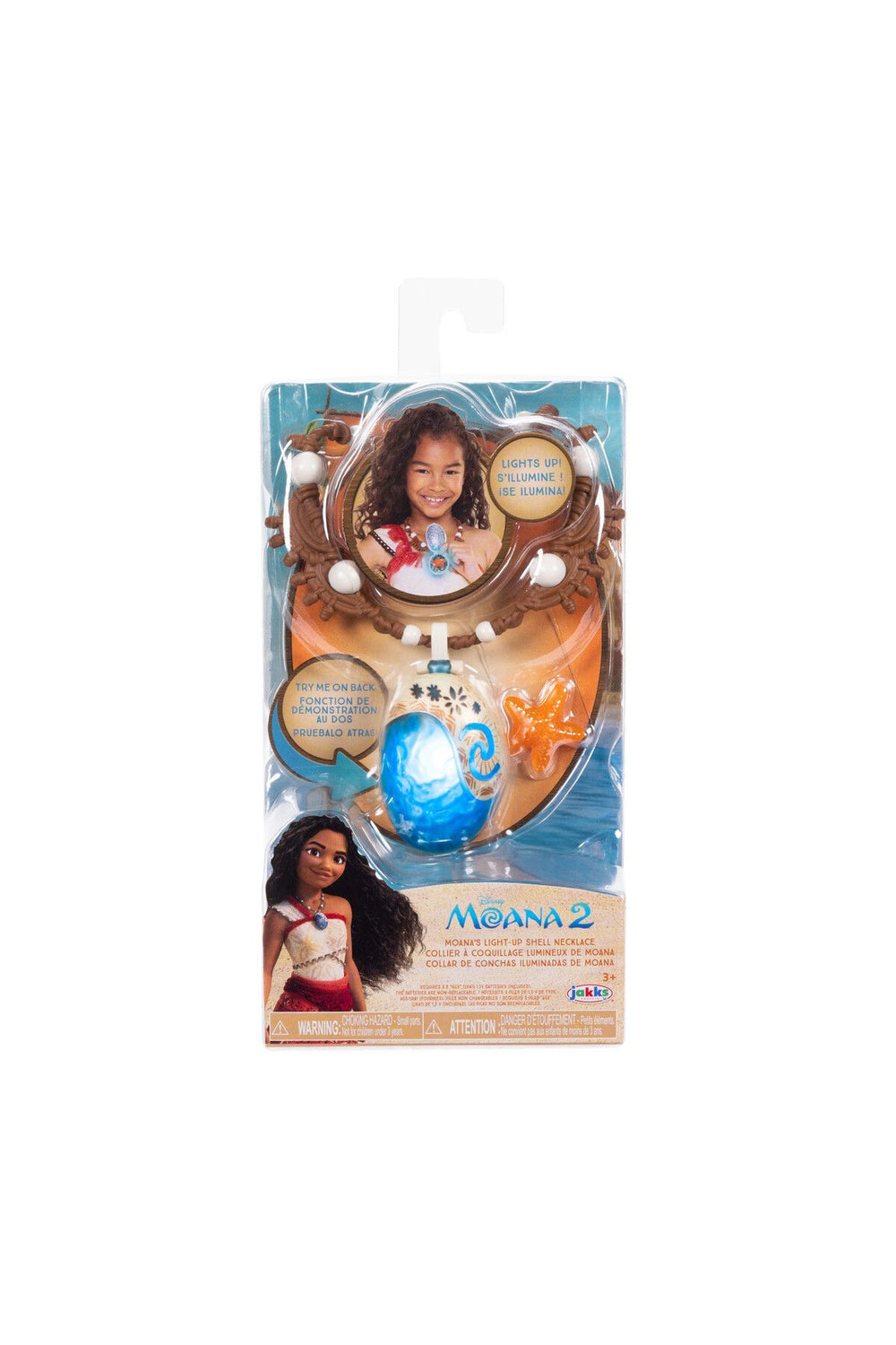 Moana 2 Deniz Yıldızı Sihirli Kolye Pil ile çalışır.