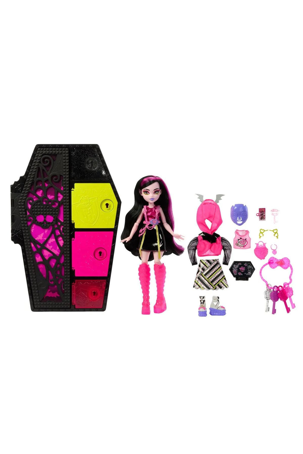 MONSTER HIGH High Neon Frights Bebekler HNF78 - Draculara Model Bebek