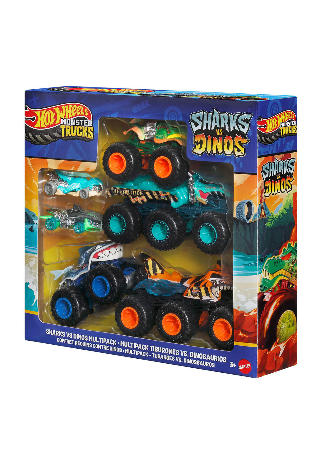 ® Monster Trucks Sharks & Dinos Araçlar Paketi JGD68