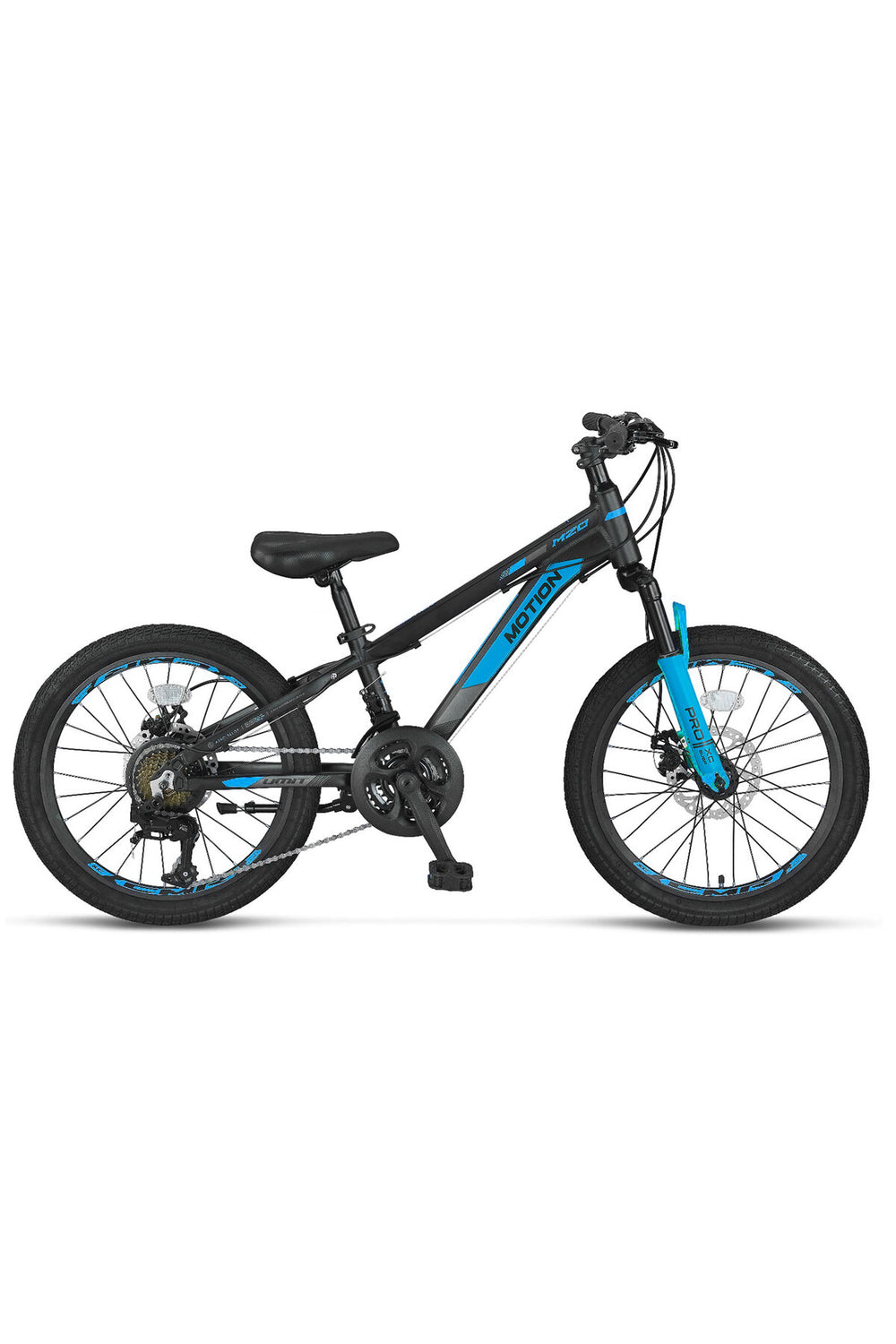 Ümit Motion 2078 MD Siyah-Mavi 21 Vites 20 Jant Çocuk Bisikleti