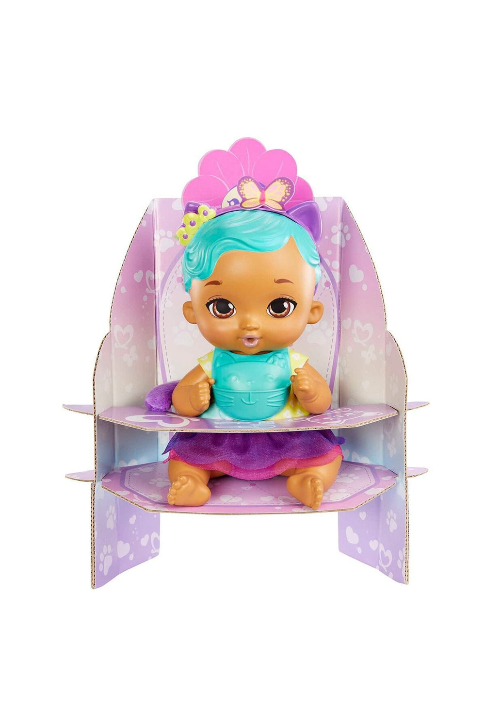 My Garden Baby Hhl22 Yavru Kedi Bebeğimin Bakım Zamanı - Mavi Saçlı Bebek My Garden Baby