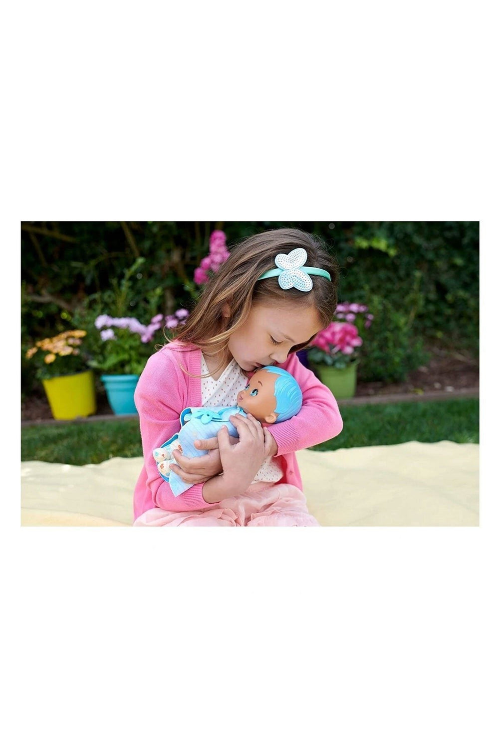 My Garden Baby Ilk Kelebek Bebeğim Mavi Saçlı Bebek Hbh38