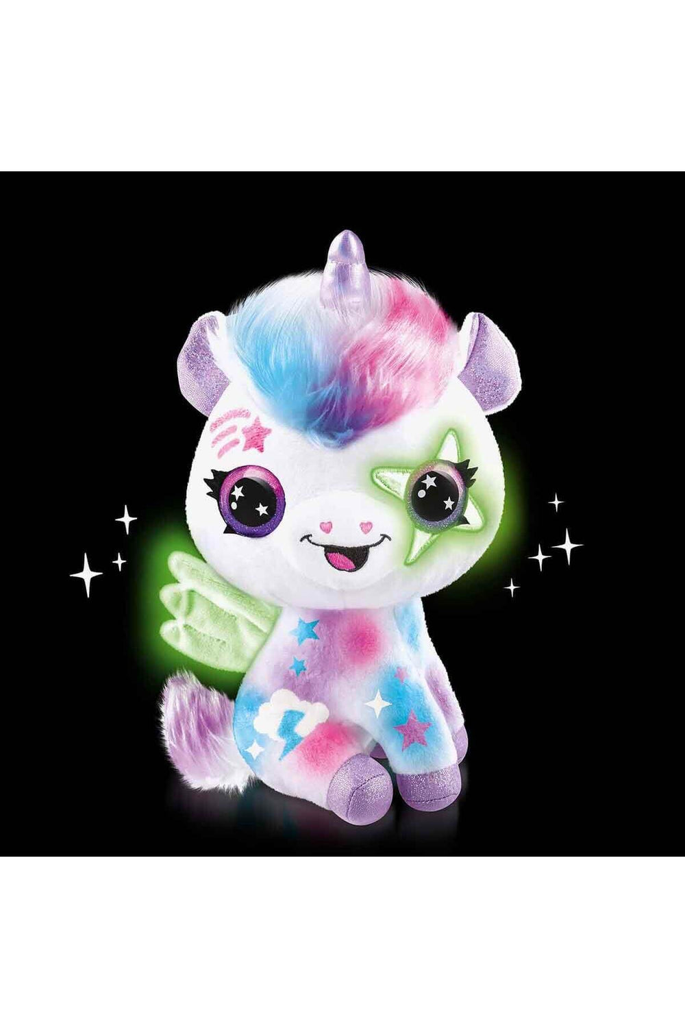 Nessiworld 28788 Airbrush Peluş Karanlıkta Parlayan Sihirli Unicorn -Sunman