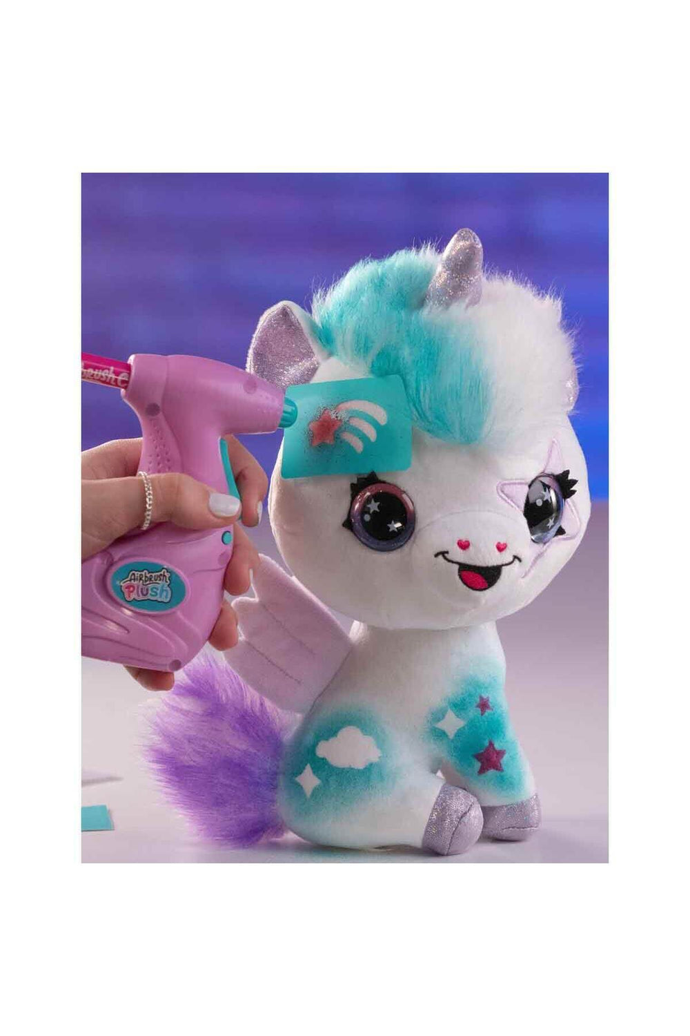 Nessiworld 28788 Airbrush Peluş Karanlıkta Parlayan Sihirli Unicorn -Sunman