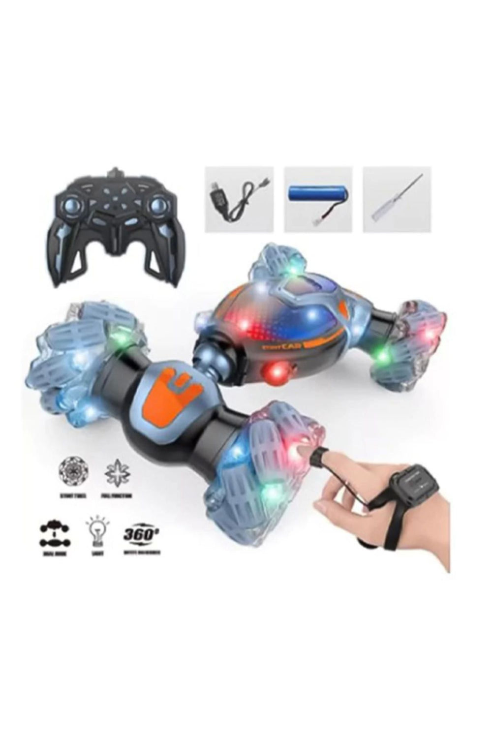 Nessiworld Transform Stunt Car Kumandalı Şarjlı Akrobat Araba LH-C048-3