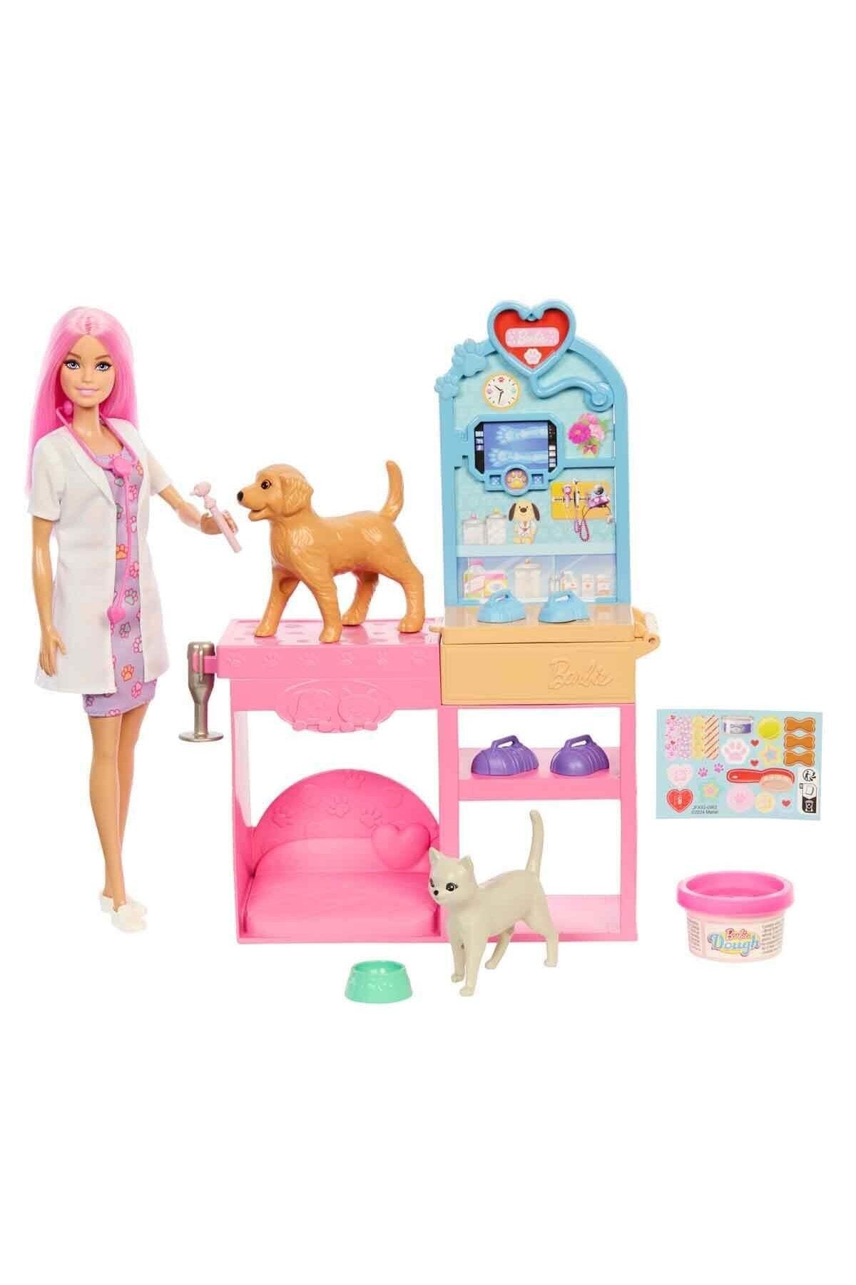 Barbie ’nin Veteriner Kliniği Bebek Ve Aksesuarları JFX93