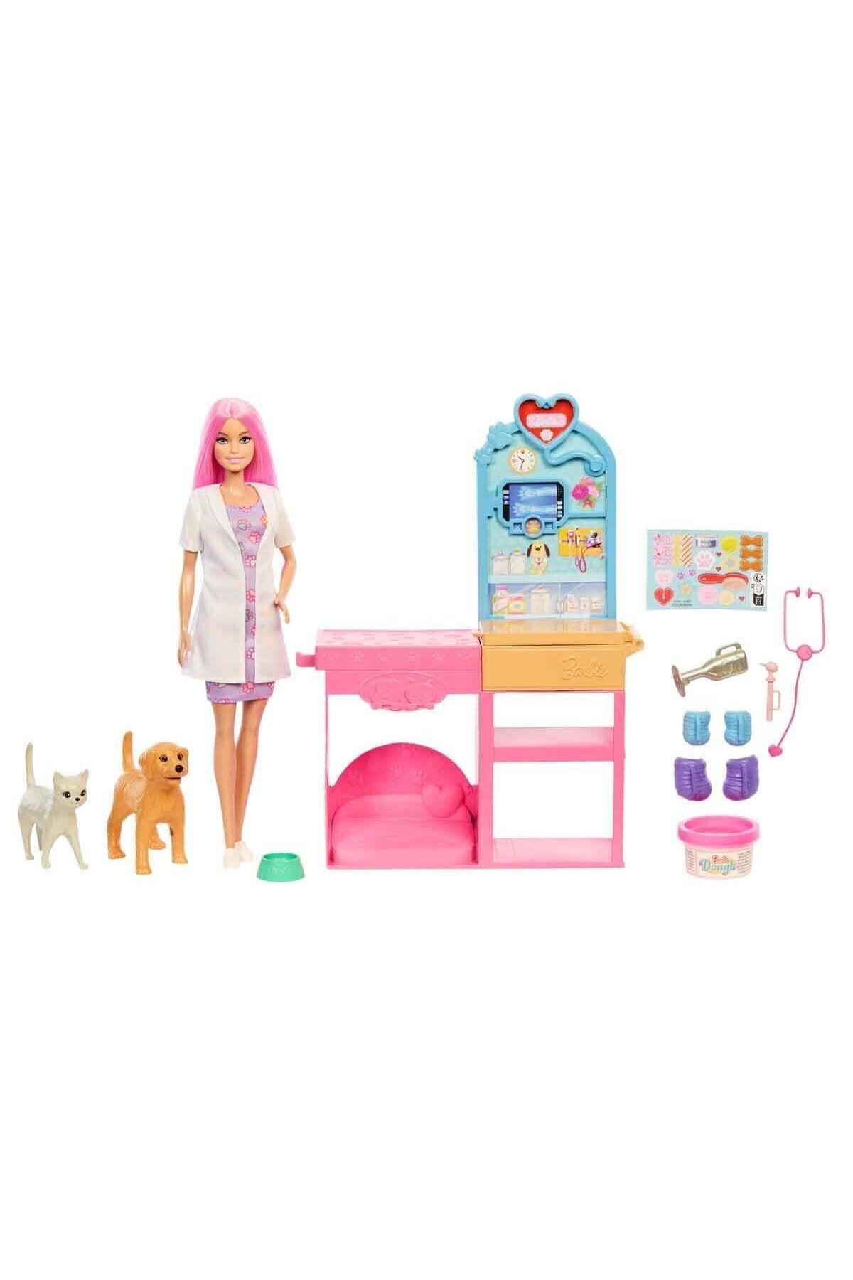 Barbie ’nin Veteriner Kliniği Bebek Ve Aksesuarları JFX93