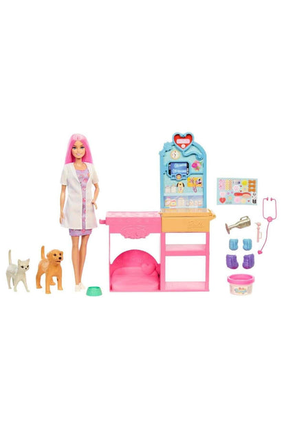 Barbie ’nin Veteriner Kliniği Bebek Ve Aksesuarları JFX93