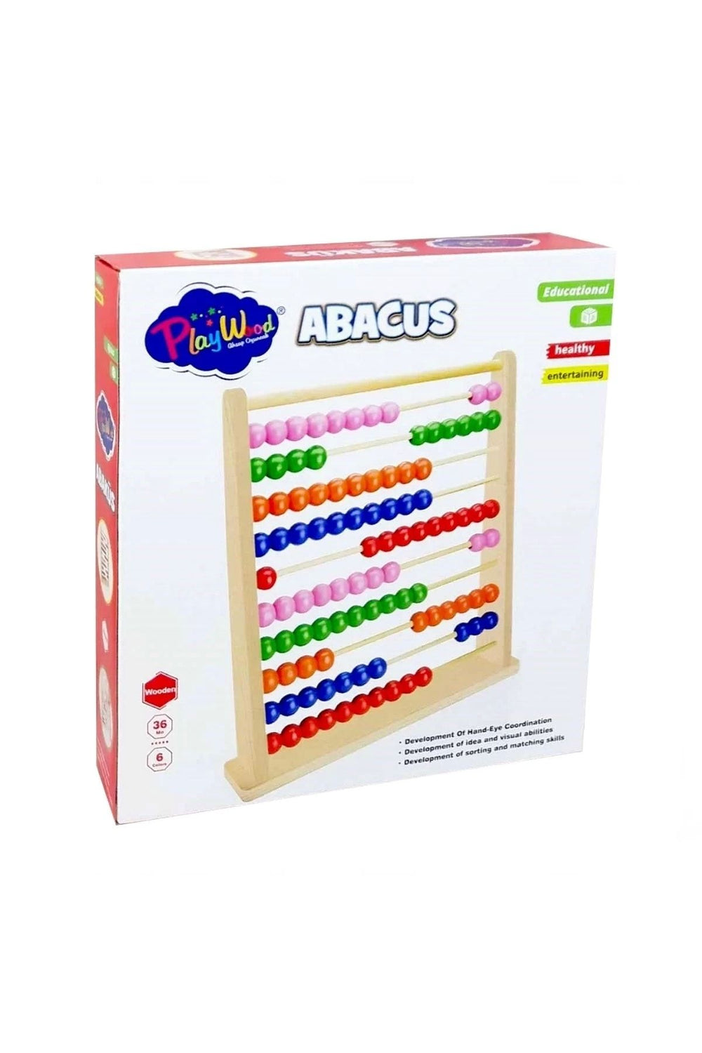 Ony-378 Kut Ahşap Büyük Abaküs Oyuncak
