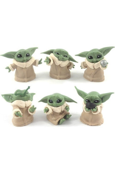 Oyuncak Baby Yoda Karakter Figür Seti 6lı Baby Yoda