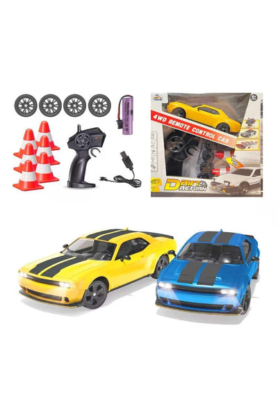 PASİFİK KUMANDALI DODGE CHALLENGER DRİFT ARABA 93217 4WD R/C 2.4GHZ USB IŞIKLI 6+