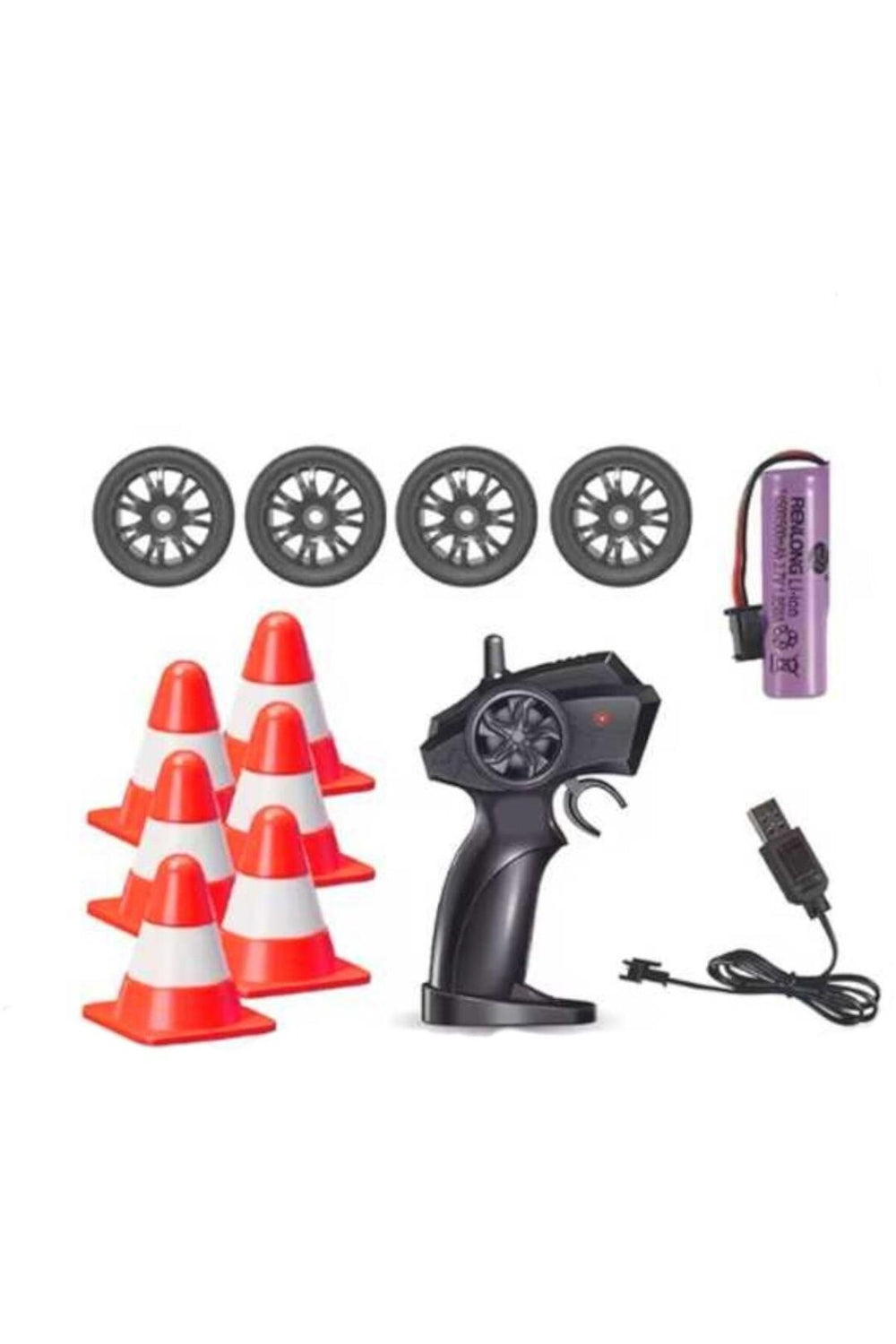 PASİFİK KUMANDALI DODGE CHALLENGER DRİFT ARABA 93217 4WD R/C 2.4GHZ USB IŞIKLI 6+