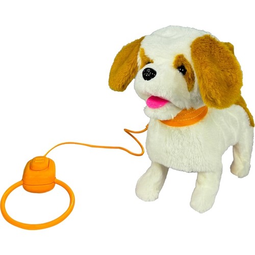 Peluş Tasmalı Yürüyen Köpek