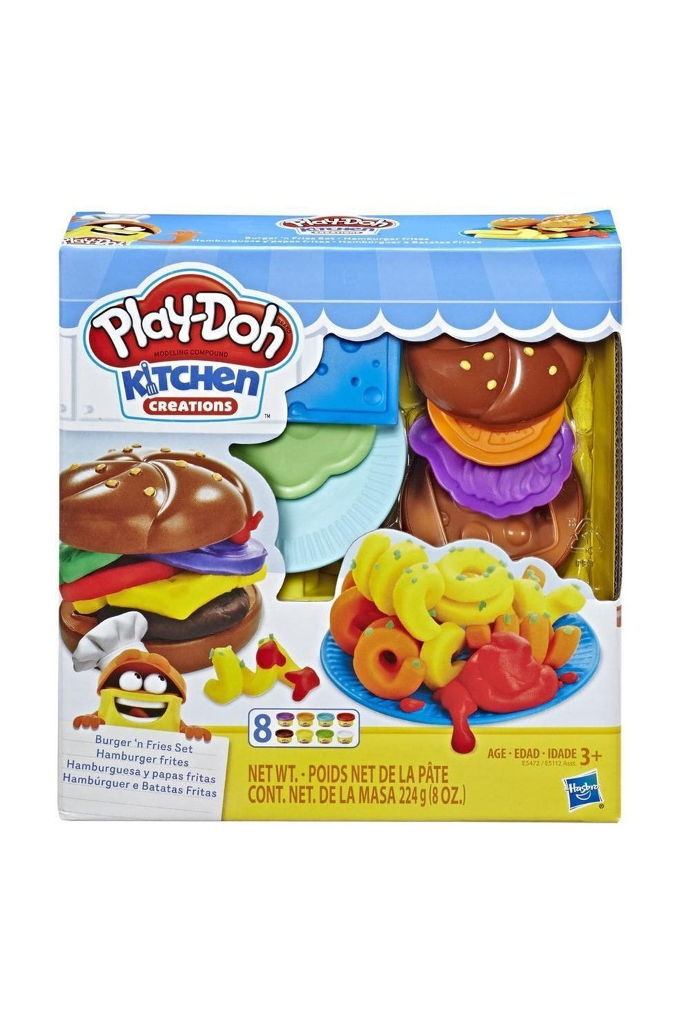 Play-doh Mutfak Atölyesi Hamburger Ve Patates Kızartması Seti -e5472