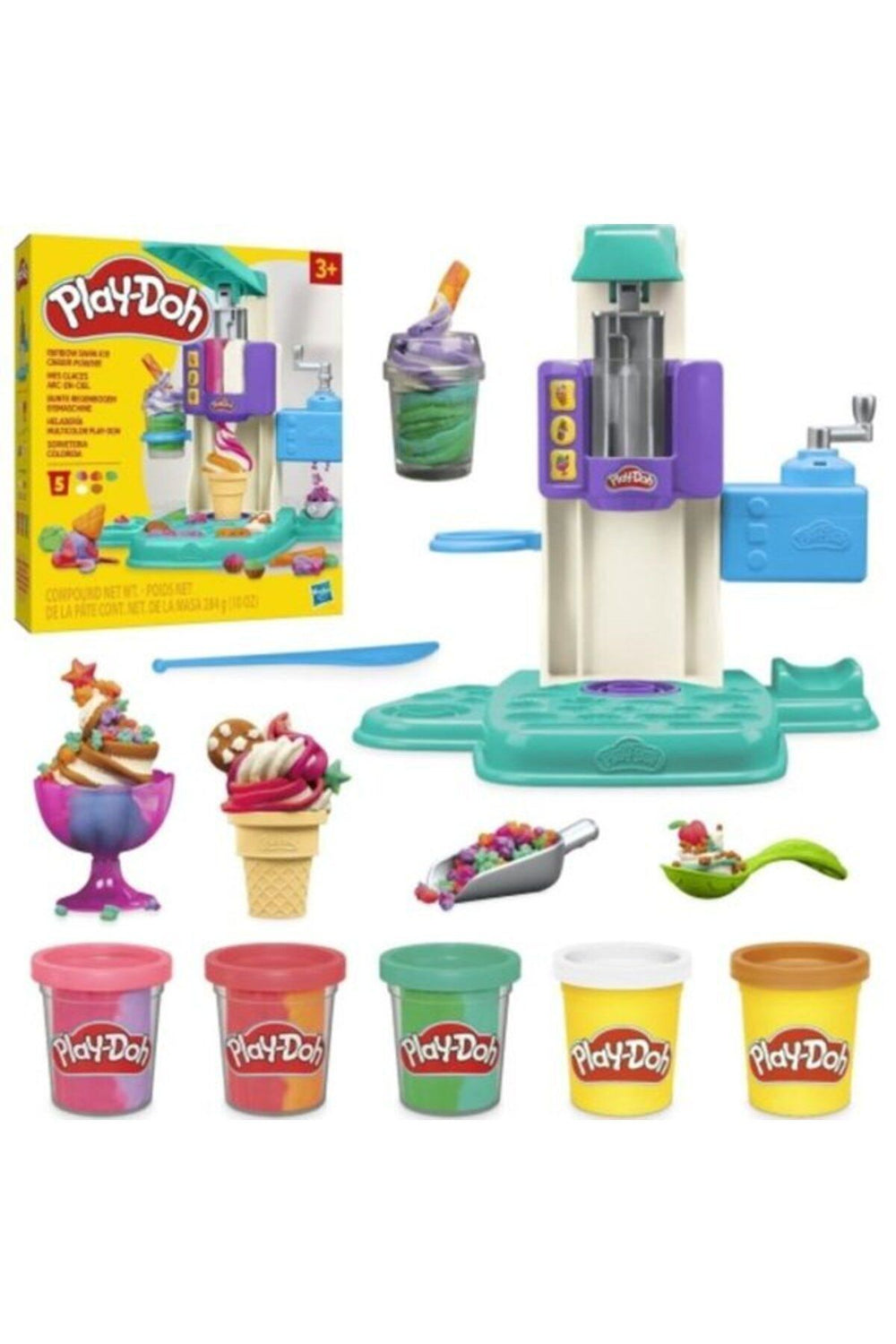 Play-Doh Rainbow Swrl IceCream Plys f4186