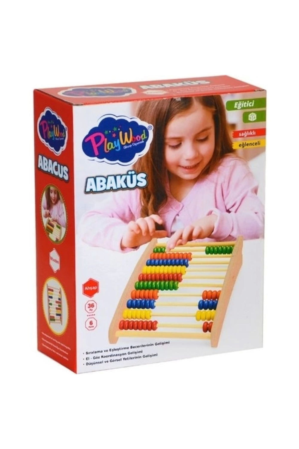 Playwood Eğitici Ahşap Abaküs