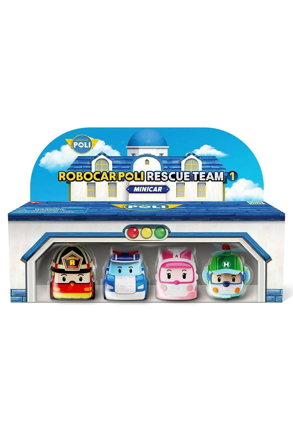 POLI MRT-760 Robocar Poli Mini Kasabanın Kurtarma Araçları 4lü Set