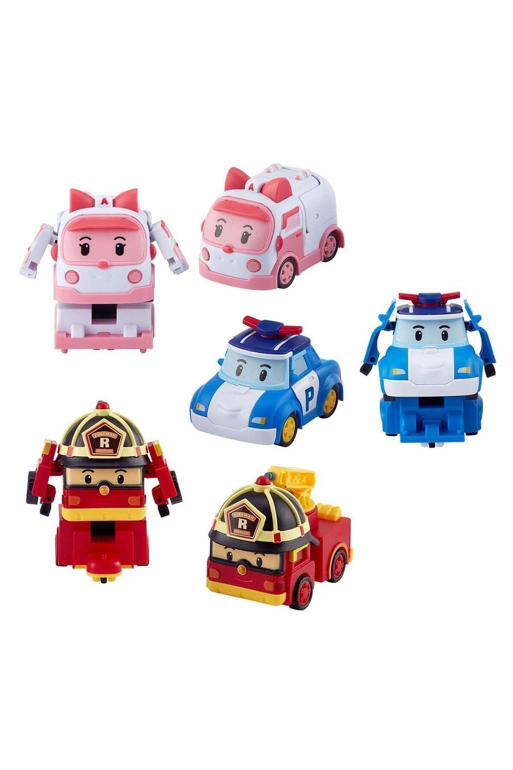 Robocar Poli Quick Transforming Mini Rescue Deluxe 6’lı Set