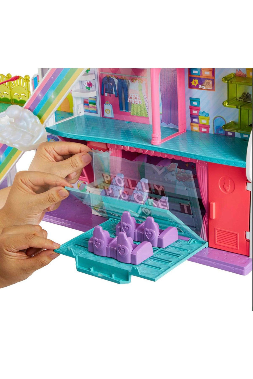 Polly Pocket Gökkuşağı Alışveriş Merkezi Oyun Seti HHX78