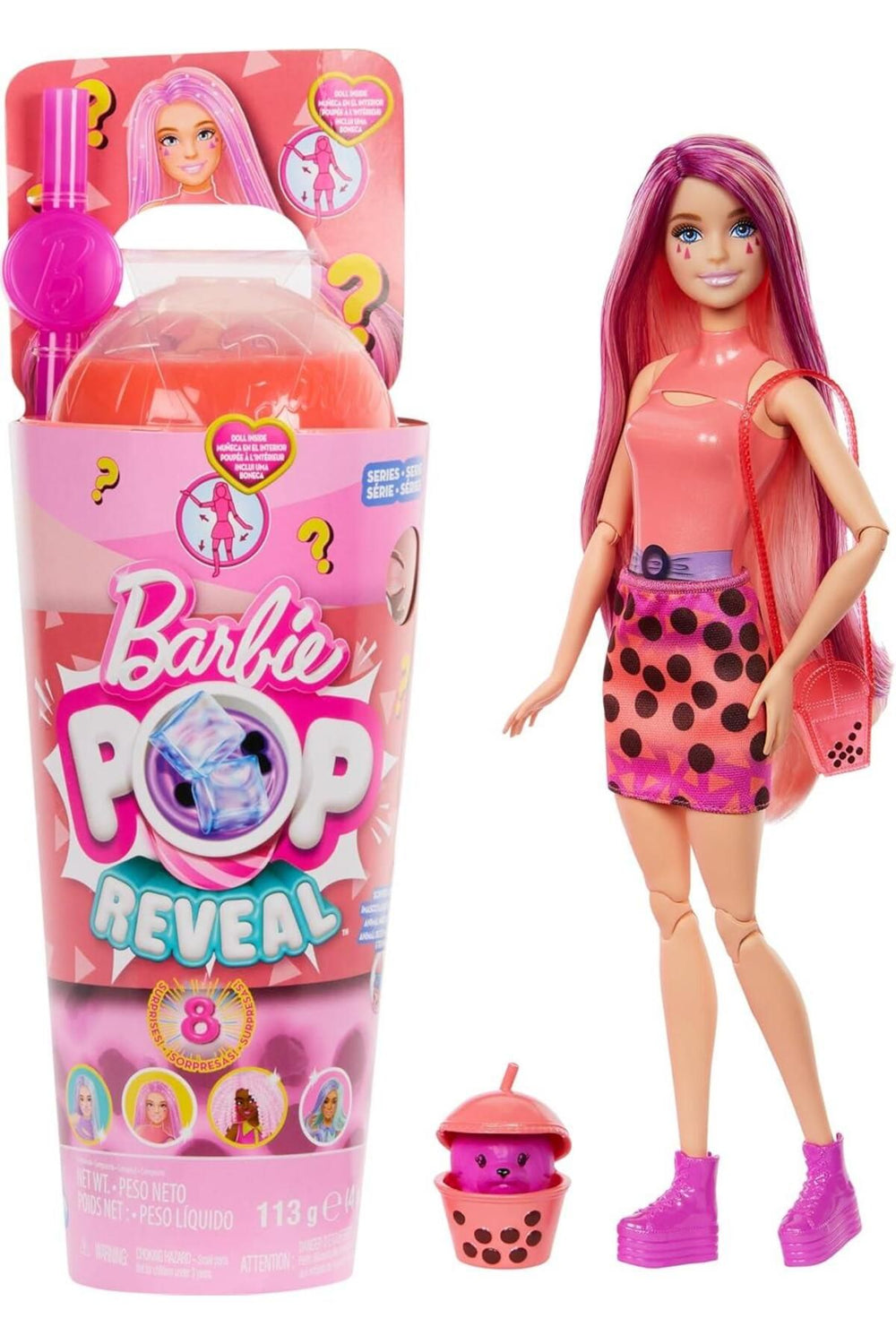 Pop Reveal Barbie Boba Series - Mango Mochi | HTJ22