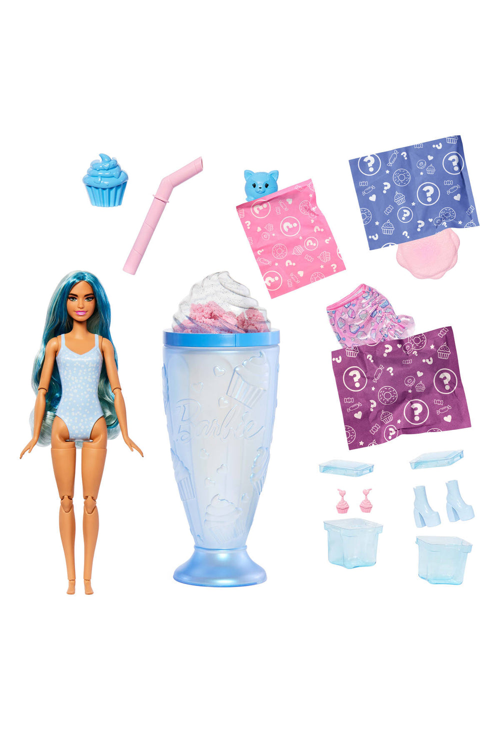 ® Pop Reveal™ Bebek, Pop Reveal Atıştırmalık Serisi, Kapkek Düşkünü Havalı Bebek JFY61
