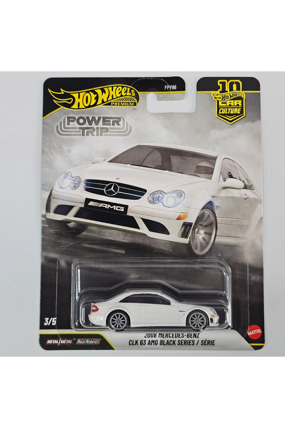 premium 2008 mercedes-benz clk 63 amg power trip model araba diecast araba koleksiyon