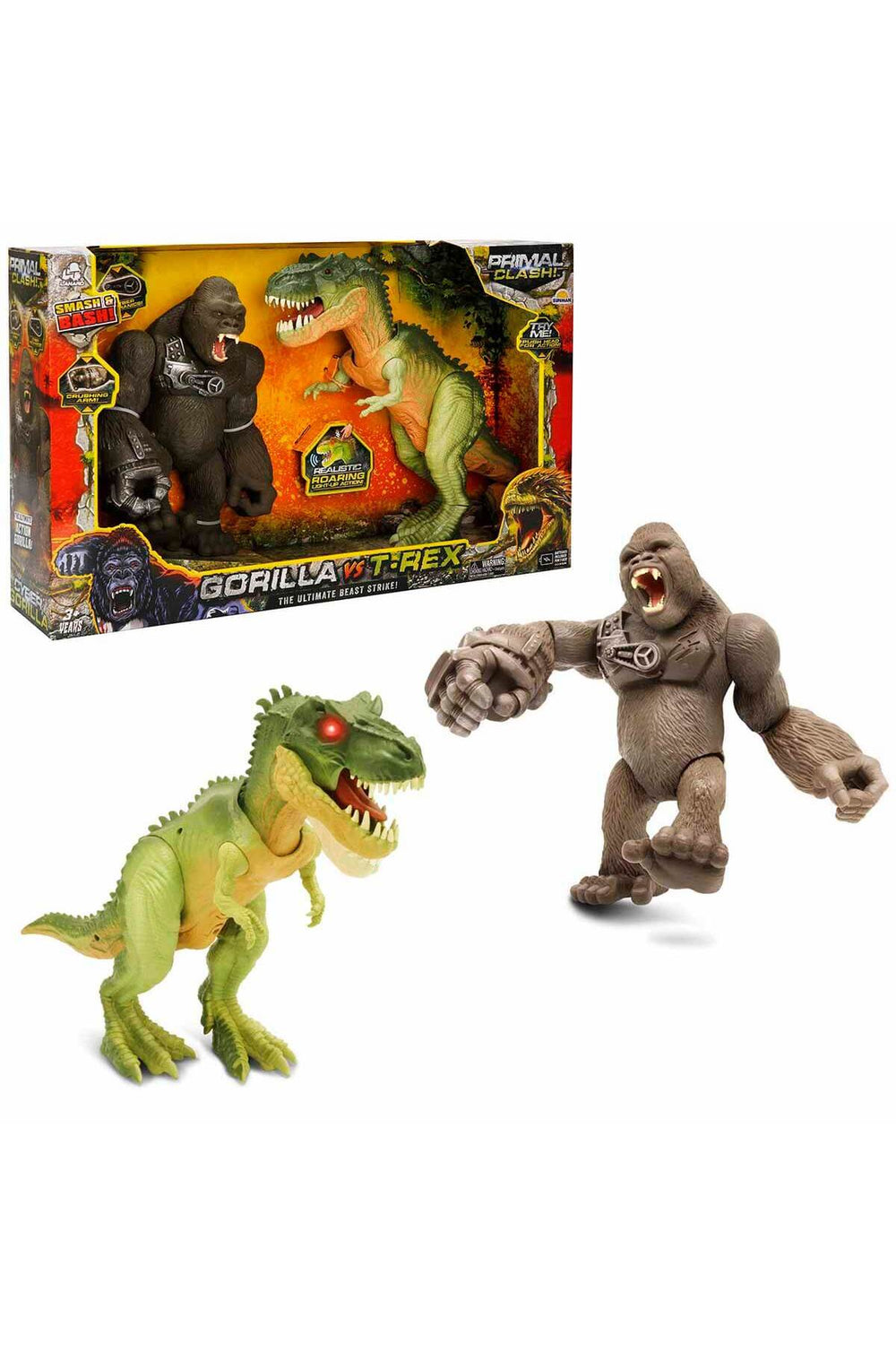 Primal Clash Goril ve T-Rex 2’li Figür Seti