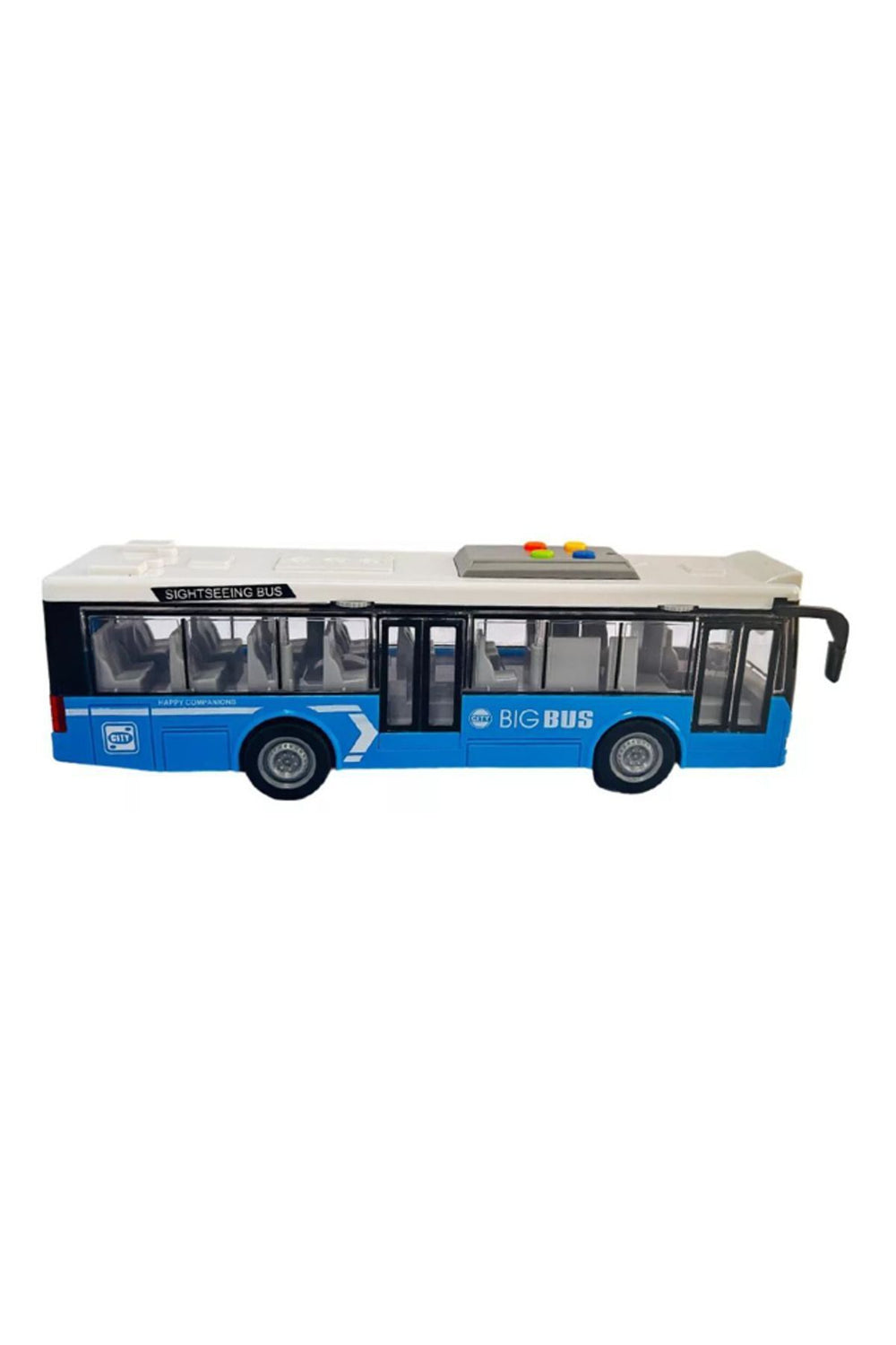 Ses ve Işıklı Oyuncak Şehir Otobüsü A1119-13 Mavi