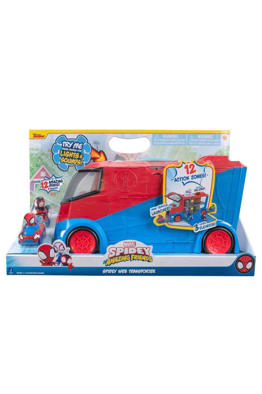 Sesli ve Işıklı Spidey Kamyon Mini Arabalar Oyun Seti 33 cm PDY22000