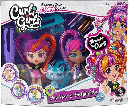 Silverlit Curli Girls Oyuncak Bebek ve Hayvan 3'lü Set