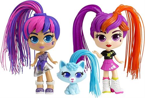 Silverlit Curli Girls Oyuncak Bebek ve Hayvan 3'lü Set