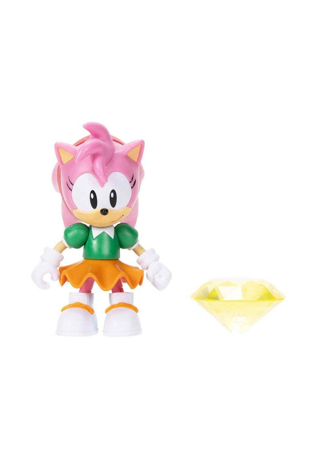 Sonic the Hedgehog Amy Aksiyon Figürü 10 cm Eklemli Karakter ve Kristal Aksesuar (3+ Yaş)