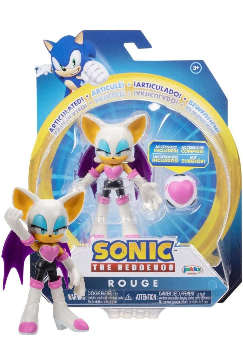 Sonic The Hedgehog Rouge Figür 10 cm Jakks Pacific Original