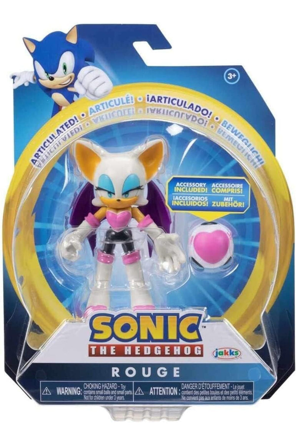 Sonic The Hedgehog Rouge Figür 10 cm Jakks Pacific Original