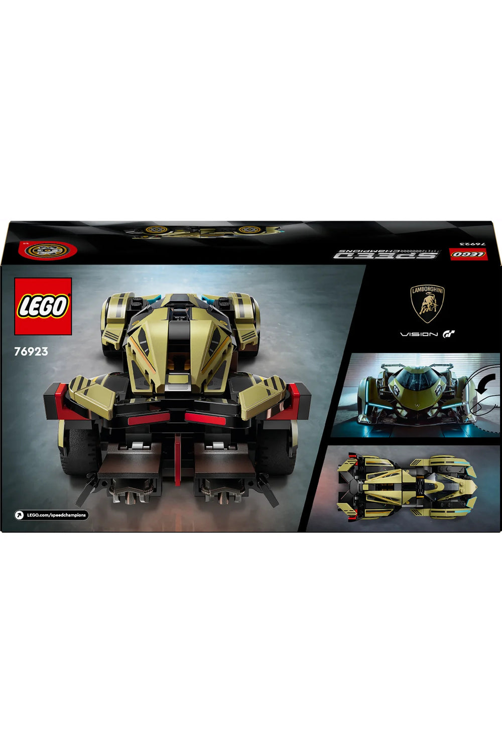 ® Speed Champions Lamborghini Lambo V12 Vision GT Süper Araba 76923 – 10+ Oyuncak Yapım Seti (230P)