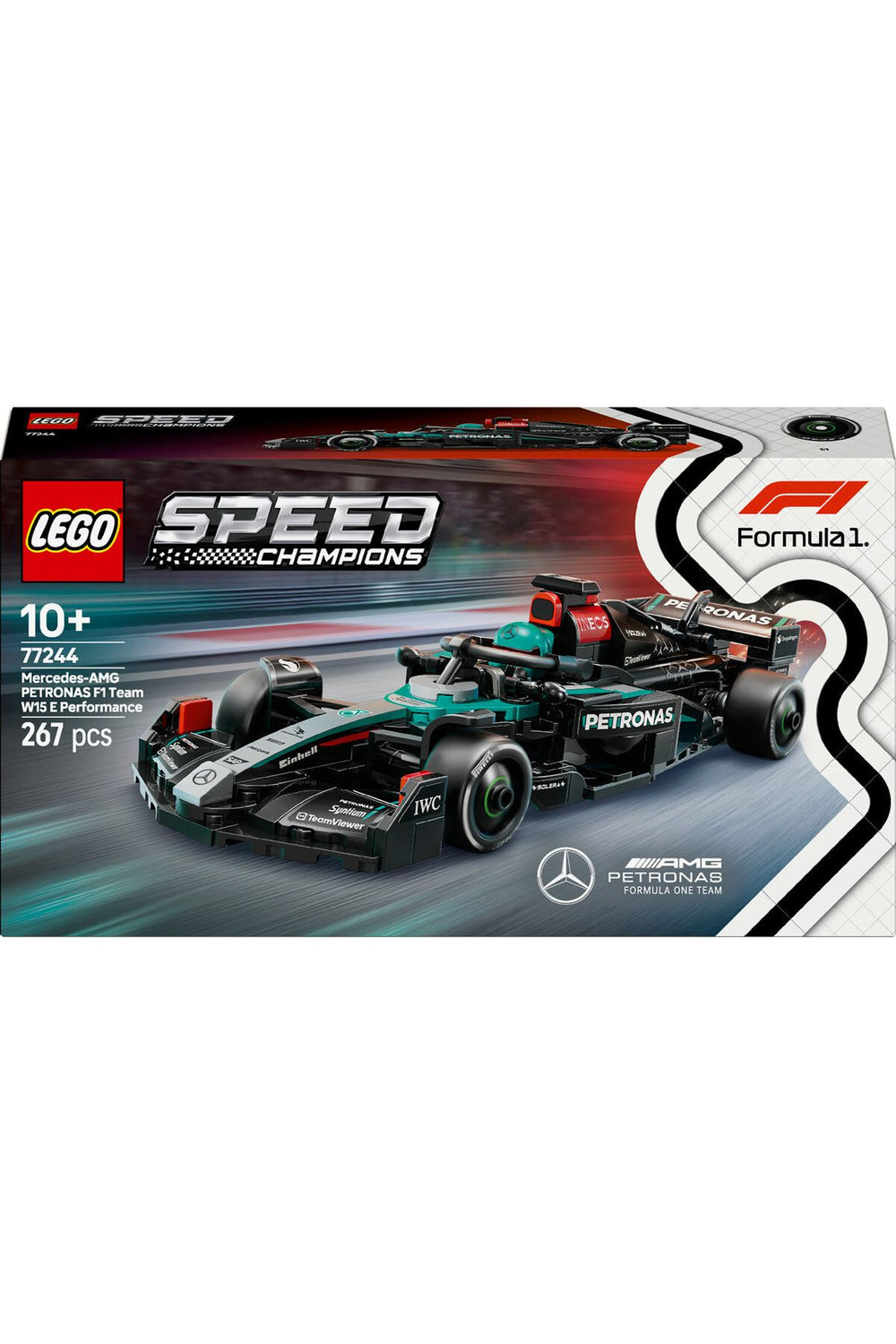 ® Speed Champions Mercedes-AMG F1® W15 Yarış Arabası 77244 - 10+ Oyuncak Yapım Seti (267 Parça)