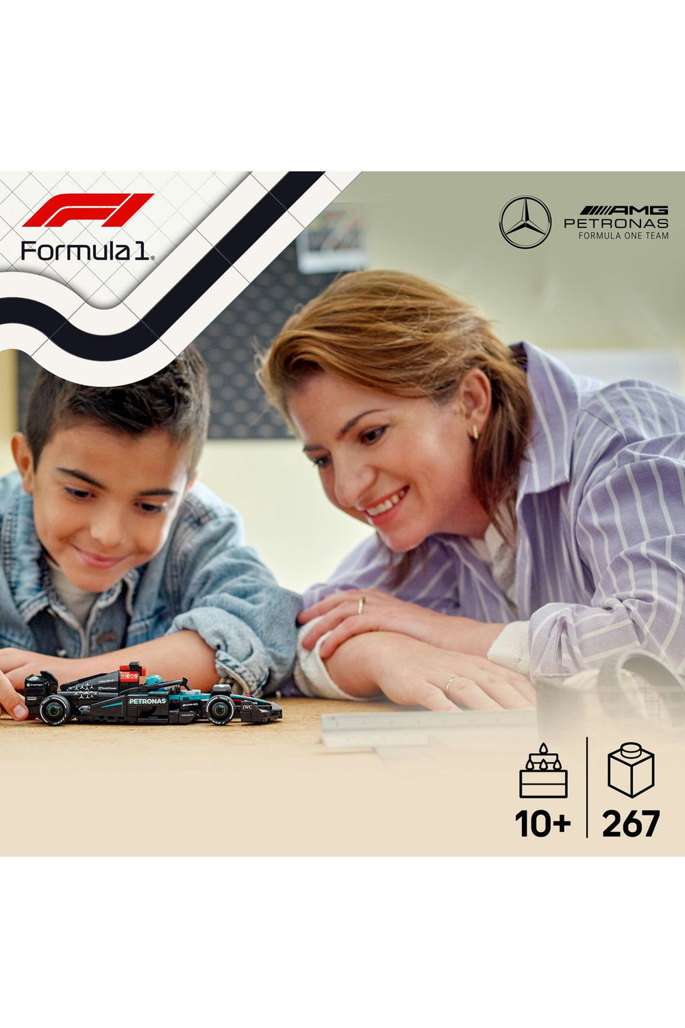 ® Speed Champions Mercedes-AMG F1® W15 Yarış Arabası 77244 - 10+ Oyuncak Yapım Seti (267 Parça)